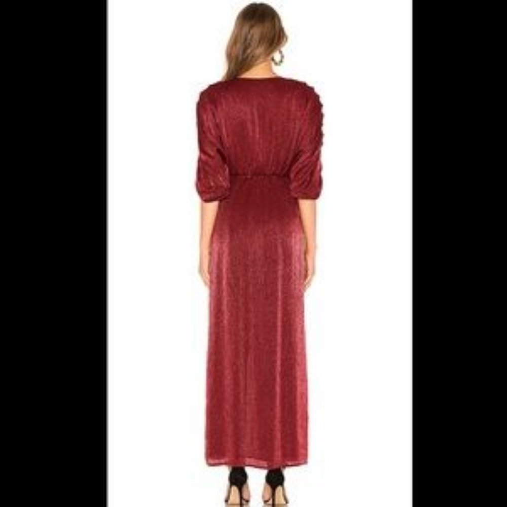 House Of Harlow X Revolve Rhea Maxi Dress Raspberry Red Size S - Picture 3 of 10